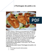 Receta de Pechugas de Pollo A La Villaroy