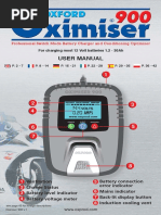 Instrukcja Prostownik Oxford Oximiser 900