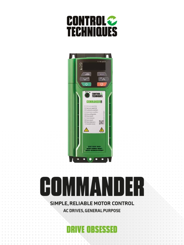 Commander General Purpose AC Variable Speed Drives Brochure | PDF ...