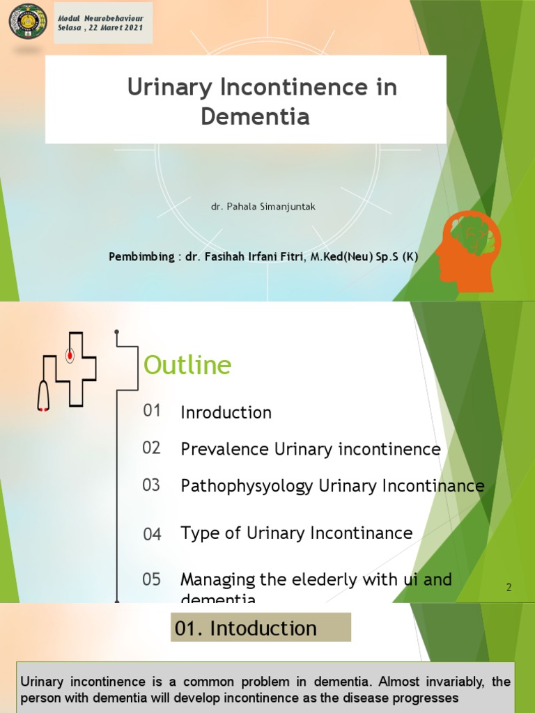 Urinary Incontinence in Dementia Send PDF Urinary Incontinence Dementia