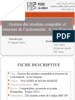 Gestion Du Résultat Comptables Et Structure de L'actionnariat Le Cas Français.