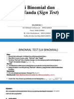 Kelompok 1 - Uji Binomial Dan Uji Tanda