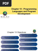 Chapter 13: Programming Languages and Program Development