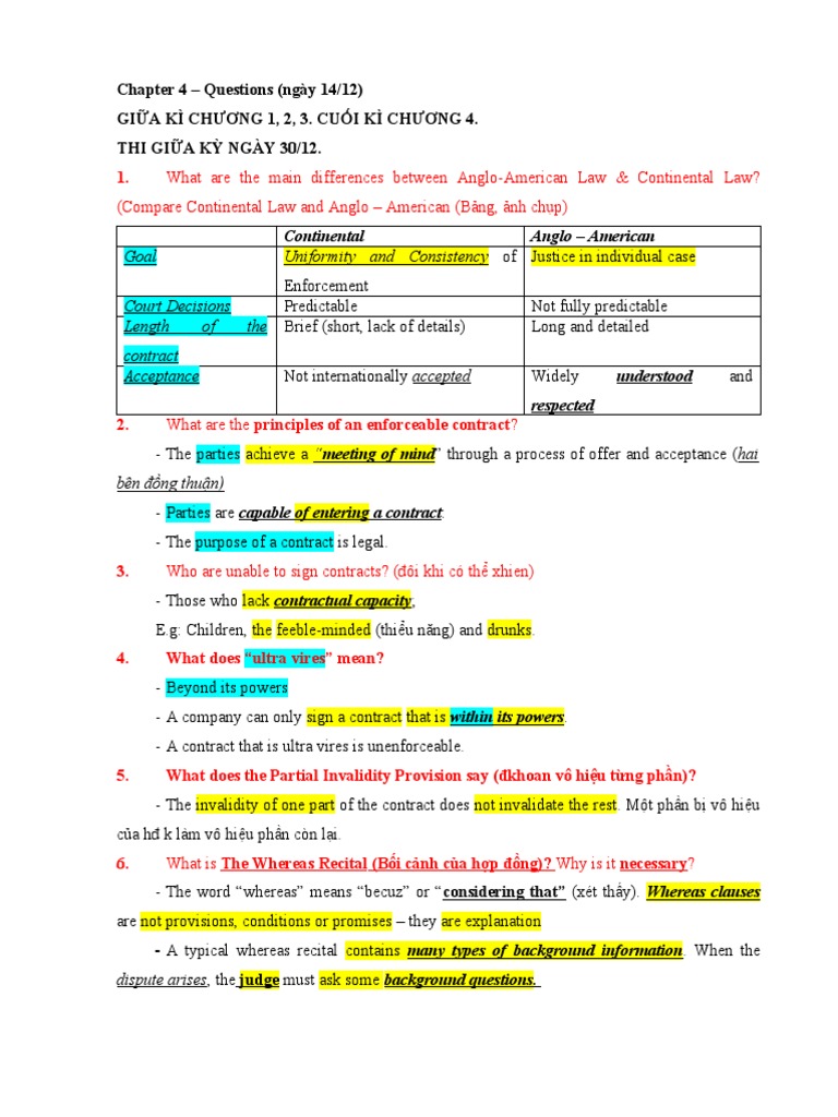 Questions For Chapter 4 | PDF | Lawsuit | Civil Law (Legal System)