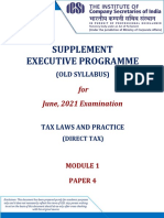 Tax Laws and Practice Direct Tax June 2021