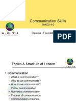 Communication Skills: BM002-4-0 Diploma - Foundation (Level 0)