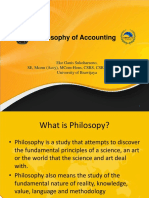 Philosophy of Accounting Thought