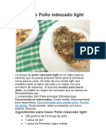 Receta de Pollo Rebozado Light