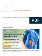 Homeopathic Remedies For Kidney Stones - Hompath