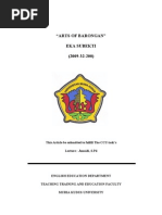 Download Art of Barongan by Eka Subekti SN50066165 doc pdf