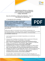 Guía de Actividades y Rúbrica de Evaluación - Unidad 2 - Fase 2 - Necesidades de Aprendizaje