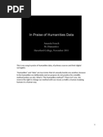 Download In Praise of Humanities Data by Amanda French SN50066437 doc pdf