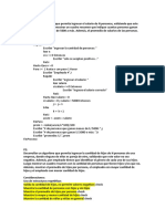 Algoritmo para calcular tarifa de estacionamiento