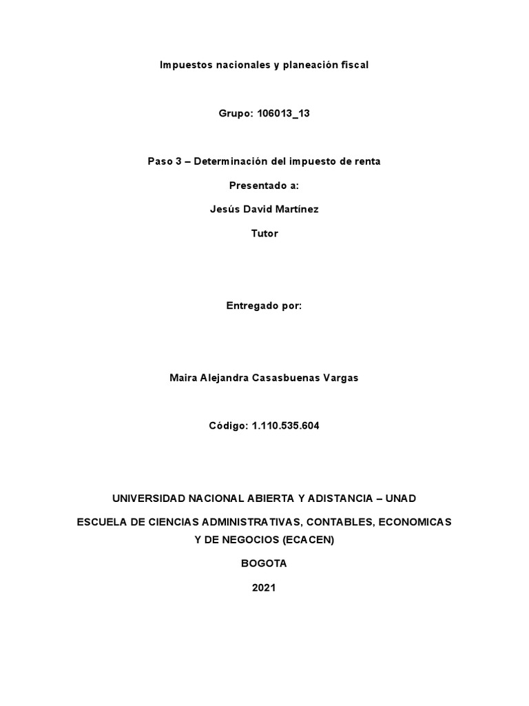 Determinación del Impuesto a la Renta 2025 | PDF | Impuesto sobre la ...