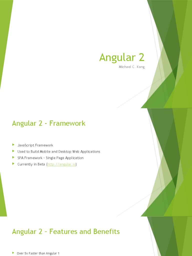 Angular 2 | PDF | Java Script | Software Development