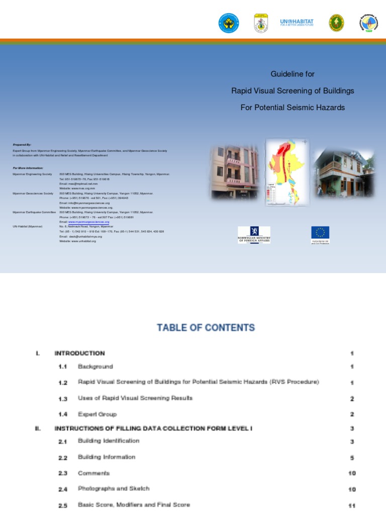 RVS Guidelines PDF Earthquakes Landslide