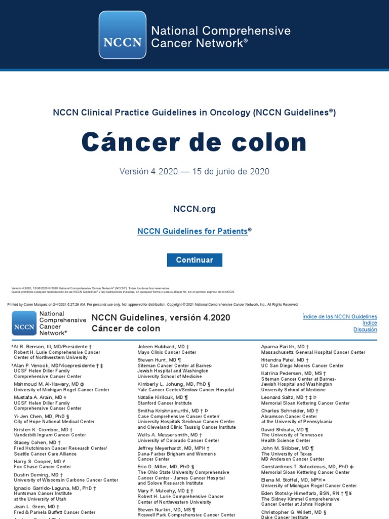 Colon Spanish Translation | PDF | Oncology | Causes Of Death