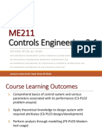 Controls Engineering 2-1: DR Syed Irtizaali Shah