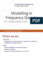 Modelling in Frequency Domain: ME211 Control System Engineering