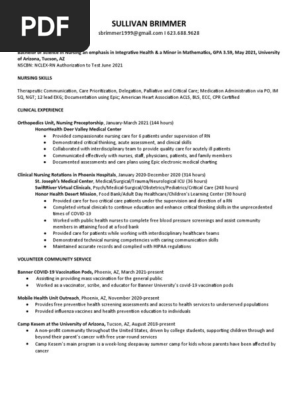 nursing resume
