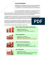 Guide to selecting the correct fire extinguisher