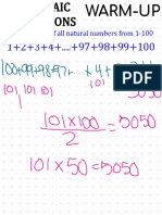Find The Sum of All Natural Numbers From 1-100