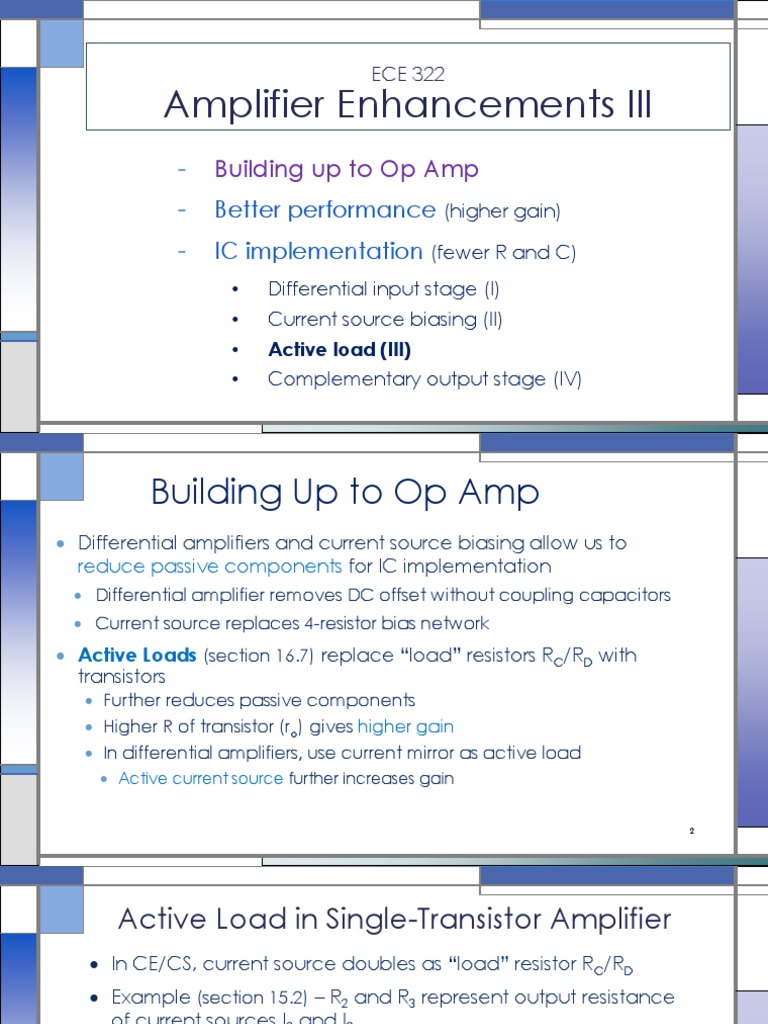 Op Amp Design: Enhancing Amplifier Performance | PDF | Amplifier ...