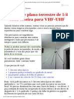 Antena de Plano Terrestre de 1 4 de Onda Caseira para VHF UHF PMR446