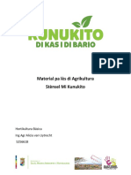 Agrikultura # 1 Kunukito di kas i di Bario, Planta bo prome simia