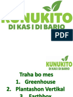 Agrikultura Les # 3 Traha Bo Mes Greenhouse, Plantashon Vertikal, Earthbox. Kunukito Di Kas I Di Bario (Otrabanda)