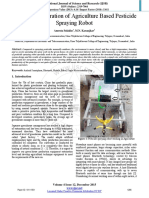 Design and Operation of Agriculture Based Pesticide Spraying Robot