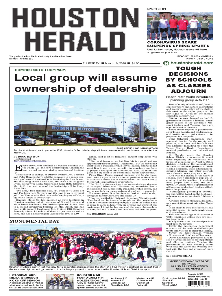 March 192020 | PDF | Mail | News