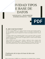 2 Clase 5MARZO21 CLASIFICACIÓN DE LAS BASES DE DATOS