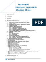 Contenido Plan Anual de SST