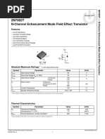 N-Channel Enhancement Mode Field Effect Transistor: Features