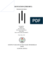 Presentation (Theory) : Institut Keguruan Dan Ilmu Pendidikan (IKIP) Gunung Sitoli