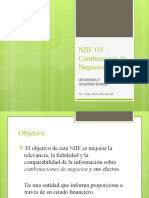 NIIF 3 Combinación de Negocios