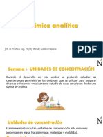 Química analítica: unidades de concentración