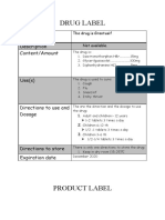 Drug Label: The Drug Description Content/Amount