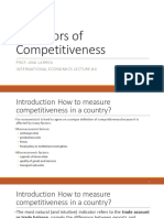 Indicators of Competitiveness