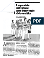 Supervisão institucional como intervenção sócio-analítica