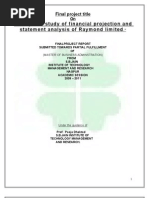 "Analytical Study of Financial Projection and Statement Analysis of Raymond Limited