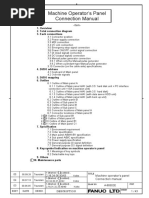 Machine Operator 'S Panel Connection Manual: 1. Overview 2. Total Connection Diagram 3. Each Connections