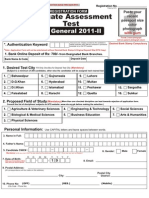 GAT Form (GAT Gen 2011-II) (1)