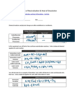 AP Chemistry - Calorimetry Online Lab