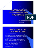 4conservacion y Mantenimiento en Hospitales