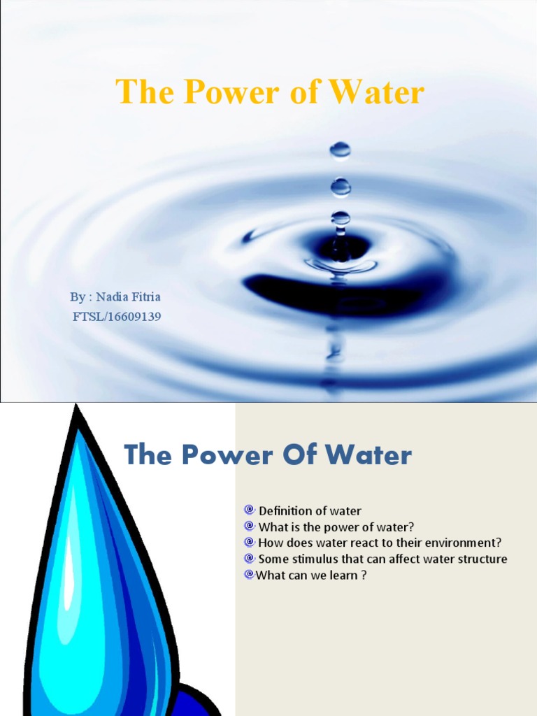 The Power of Water and Its Effects | PDF | Science & Mathematics