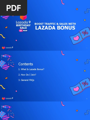 Lazada Bonus Program