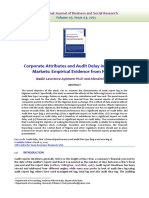 Corporate Attributes and Audit Delay in Emerging Markets: Empirical Evidence From Nigeria