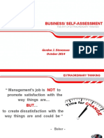 Business/ Self-Assessment: Gordon J. Stevenson October 2014